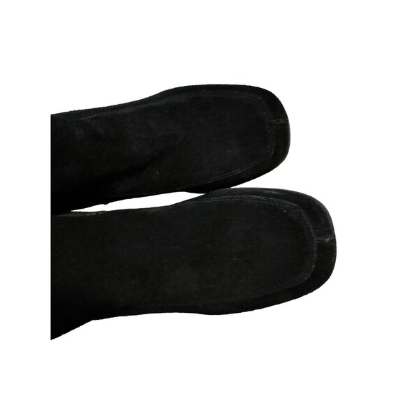 ENZO ANGIOLINI BLACK Saude Leather BLOCK ANKLE BOOTS- SIZE 8.5 Made In Brazil - Picture 4 of 8